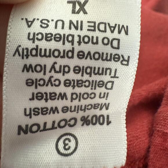 Buckle Shirt Womens Extra Large Red Graphic Cross Faded Made in USA Y2K Mallcore - Picture 8 of 9